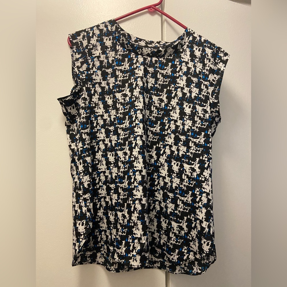 DKNY Womens Flutter Sleeve Pullover Blouse